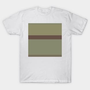 A fashionable composition of Quincy, Grey Brown, Brown Grey, Putty and Brown Grey stripes. T-Shirt